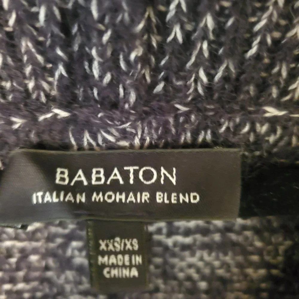 Babaton Aritzia Javier Italian Mohair Wool Long Cocoon Sweater Charcoal xxs/xs - Picture 3 of 3